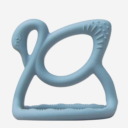 Bloom Bambini Baby Swan Teether in Blue