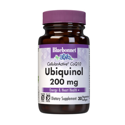 BlueBonnet Active CoQ10 Ubiquinol 200 mg Vegetarian Softgels | Kaneka Ubiquinol for Heart & Cellular Support