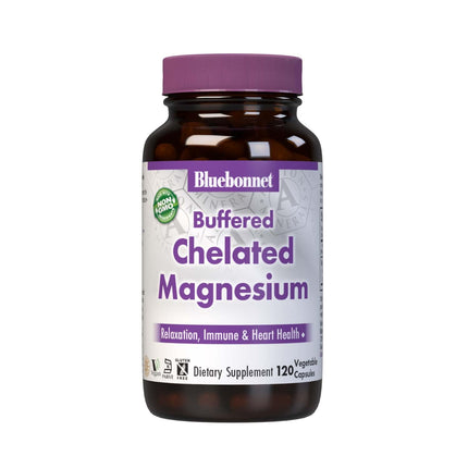 Bluebonnet Albion Buffered Chelated Magnesium 200 mg | 120 Veg Capsules