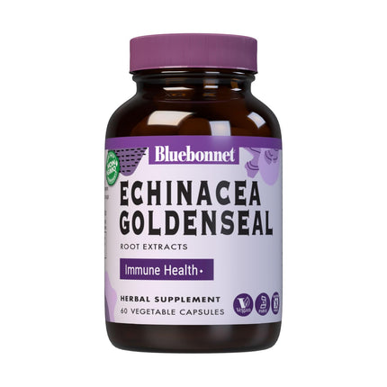 BlueBonnet Echinacea Goldenseal Root Extract Supplement – 60 Count, Vegan Capsules