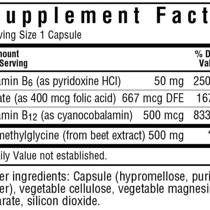 BlueBonnet Homocysteine Formula – 120 Count, Vegan & Non-GMO