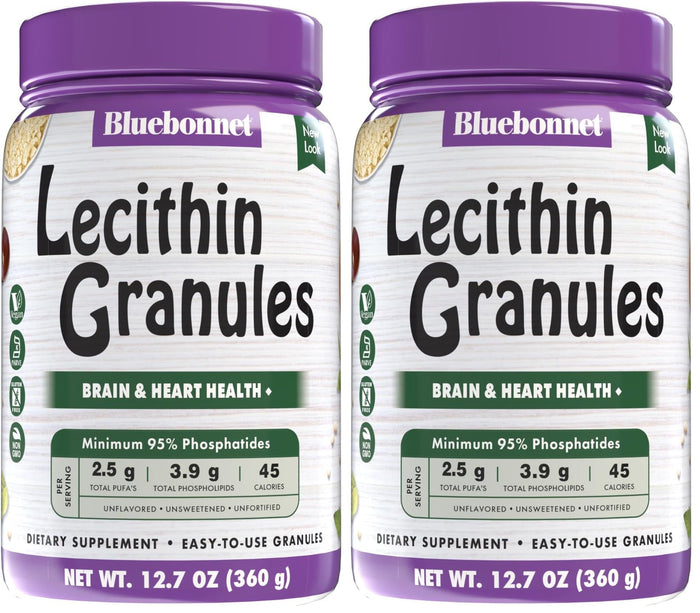 BlueBonnet Super Earth Lecithin Granules – Non-GMO Soy, Gluten-Free, Vegan, Kosher, No Sugar Added, 12.7 oz (Pack of 2)