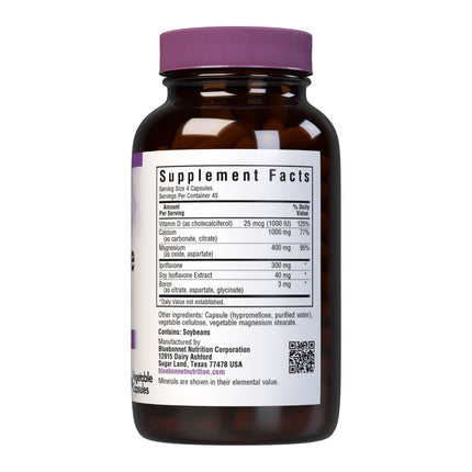 BlueBonnet Osteo-Bone Formula Vegetarian Capsules, 180 Count | Bone Health
