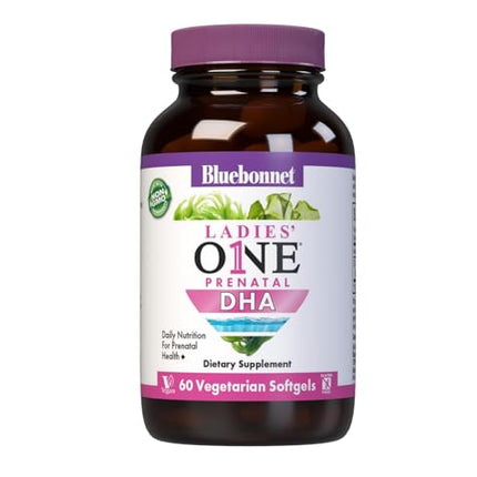 BlueBonnet Prenatal DHA 200 mg Vegetarian Softgels – 60 Count | LifesDHA Algal DHA