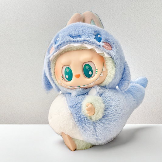 Labubu Shark Outfit Set - Blue & White Ocean Character Costume