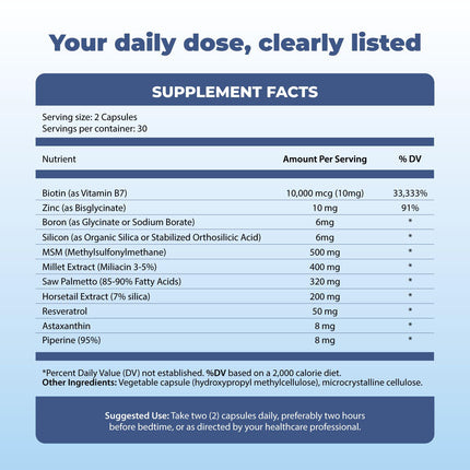BM10 Max Boron Supplement – Hair, Skin & Nails | Michelle Peiret | 60 Veg Caps