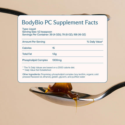 BodyBio PC: Phosphatidylcholine for Brain Health, Clarity & Gentle Daily Detox