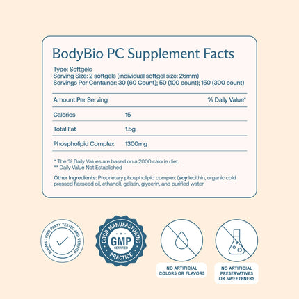 BodyBio PC – Phosphatidylcholine for Brain Health, Focus & Healthy Aging