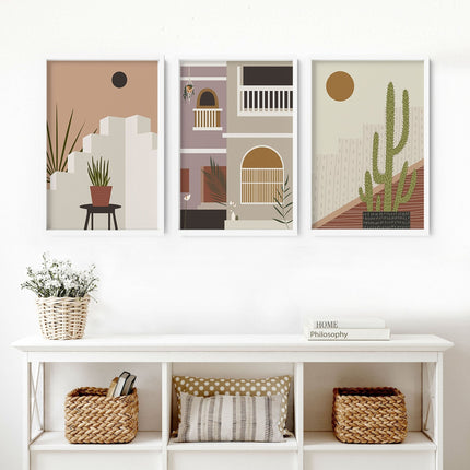Wall art for living rooms | set of 3 Bohemian art prints
