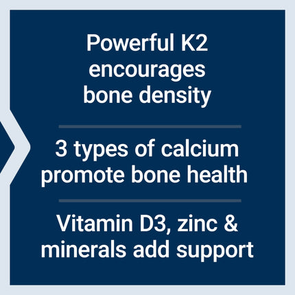 Bone Restore Elite Calcium with K2 - Life Extension | Gluten-Free & Non-GMO | 120 Capsules