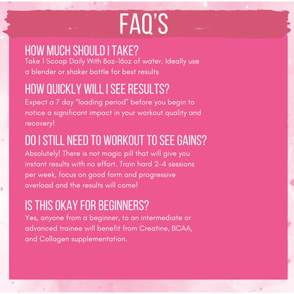 Booty Pump Formula for Women – Pink Lemonade Creatine + BCAAs + Collagen