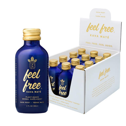 Botanic Tonics Kava Mate - Natural Energy with Kava Root & Yerba Mate | 12-Pack (24 Servings)
