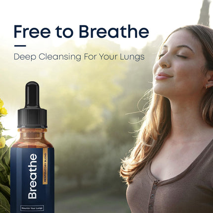 Herbal Tea Therapy Breathe 8-in-1 Mullein Drops – Peppermint, Thyme & Mullein Leaf, 2 oz, USA Made