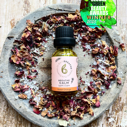 Breathe Calm – Stress Relief & Uplift Blend with Sweet Orange, Lavender & Frankincense