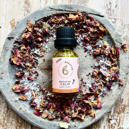 Breathe Calm – Stress Relief & Uplift Blend with Sweet Orange, Lavender & Frankincense