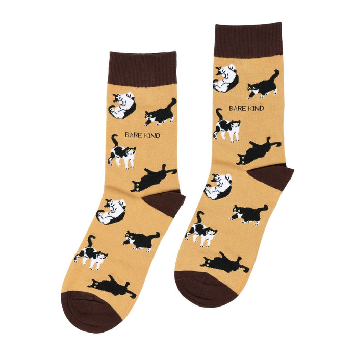 Save the Brown Cat Bamboo Socks