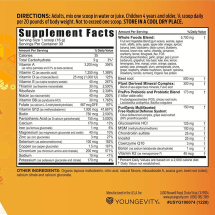 Youngevity Beyond Tangy Tangerine 2.5 Tropical Tangerine – Ultimate Multi-Vitamin & Mineral Complex (8,000 ORAC)