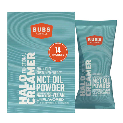 BUBS Naturals MCT Oil Powder Packets | Keto, Vegan & Paleo Friendly | 14 Travel Packets