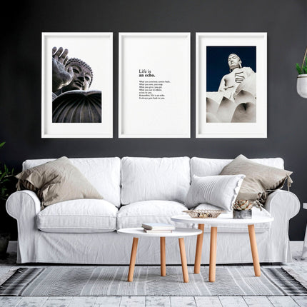 Buddhist wall art  | set of 3 wall art prints