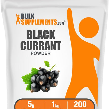 BulkSupplements Blackcurrant Powder - 1kg (2.2 lbs) | Gluten Free, Air Dried, 5g Serving