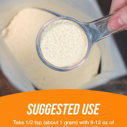 BulkSupplements Chitosan Powder – Gluten Free Fiber Supplement, 1g/Serving, 500g