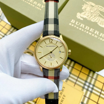 Burberry BU10001 The City Men's Gold & House Check Watch