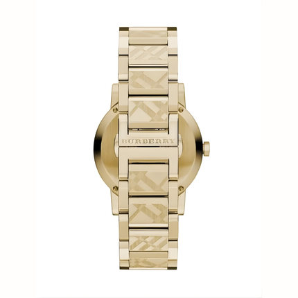 Burberry BU9038 The City Unisex Gold & Champagne Watch