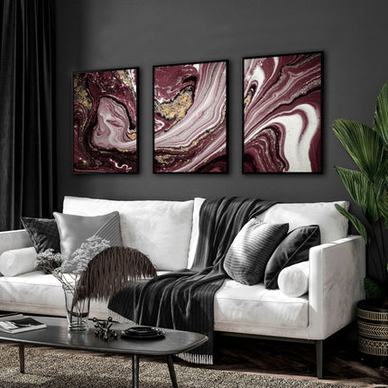 Wall art Marble inspired | set of 3 wall art prints