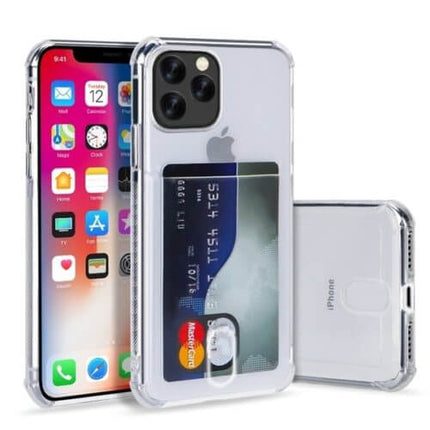 Soft TPU Clear Case With Card Slot - For iPhone 11 Pro