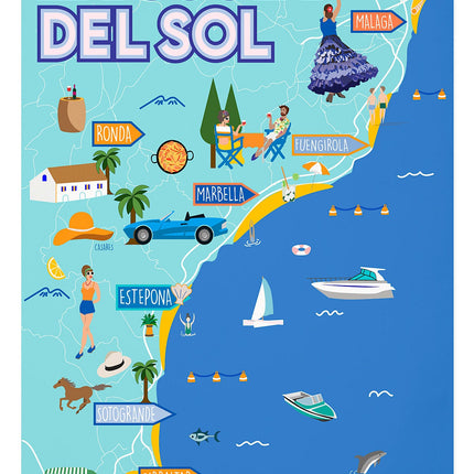 Map of Costa Del Sol