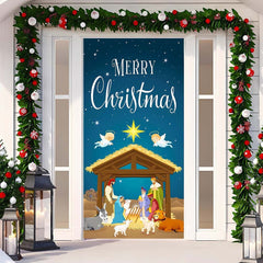 Christmas Curtain Decoration Hanging Cloth Background