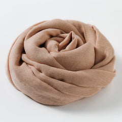 Artistic Sunscreen Solid Color Cotton And Linen Scarf