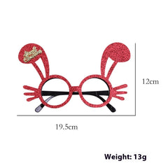 2025Golden Glasses Christmas Day Party Decoration