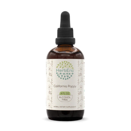 California Poppy B120 Alcohol-Free Herbal Extract Tincture (4 fl oz)