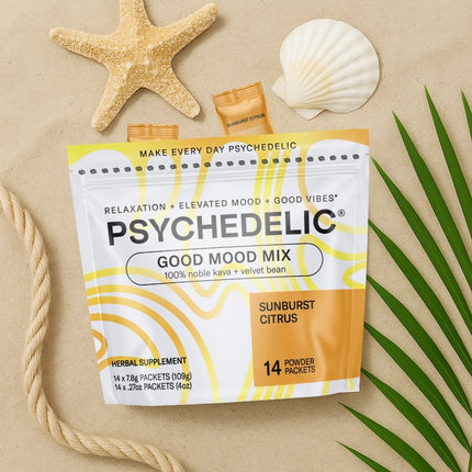 Calming Kava Drink Mix – Sunburst Citrus, 14 Sticks