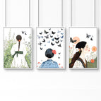 White Frame / A4 8.27 x 11.69 in / 21 x 29.7 cm / Satin Photo Paper 280 gsm