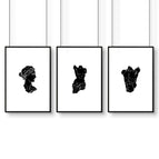 Black Frame / A4 8.27 x 11.69 in / 21 x 29.7 cm / Satin Photo Paper 280 gsm