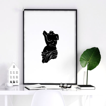 Canvas Wall Hanging | Set of 3 Sculpture Wall art Prints