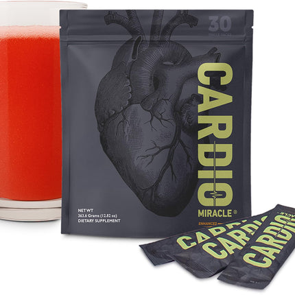 Cardio Miracle Nitric Oxide Supplement 30-Pack Sticks | Beet Root, L-Arginine & L-Citrulline
