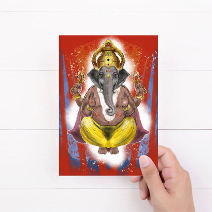 Ganesh Birthday Card | Greeting Card | Mystical Card | Hindu God