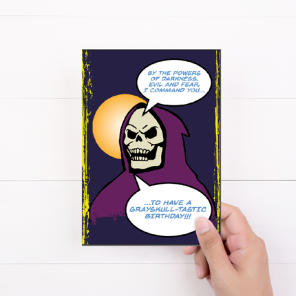 Skeletor Birthday Card | He-Man | Master of The Universe | Retro Greeting Card