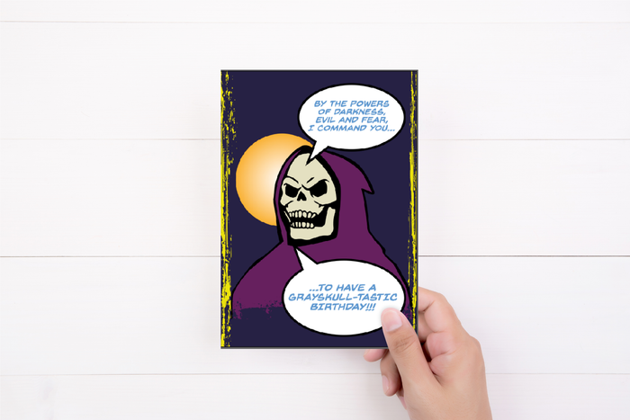 Skeletor Birthday Card | He-Man | Master of The Universe | Retro Greeting Card