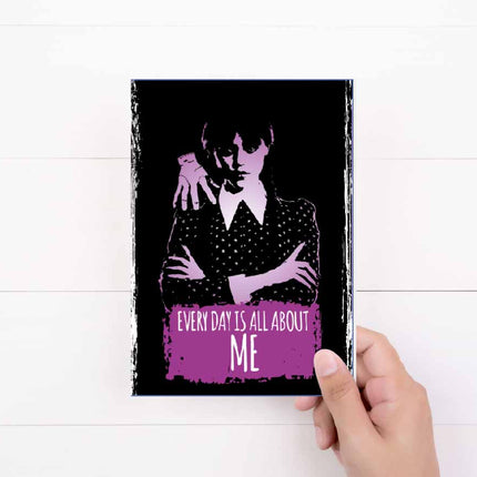 Wednesday Addams Birthday Card | Addams Family | Jenna Ortega | Netflix Series | Everyday is  All About Me