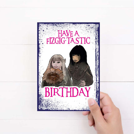 Dark Crystal Birthday Card | Fizgig | Keira and Jed Retro Birthday Card