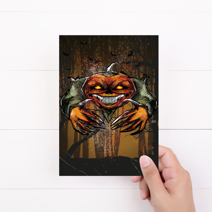 Halloween Pumpkin Card | Halloween Card | Autumn card | Birthday Card