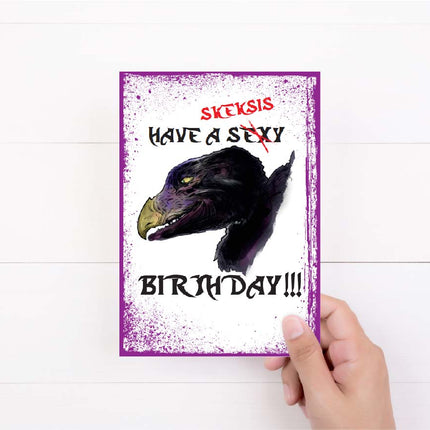 Skeksis Birthday Card | Dark Crystal Greeting Card | Retro Birthday Card