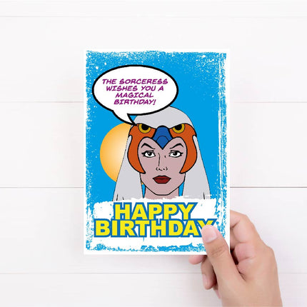 Sorceress He-Man Birthday Card | Retro Birthday Card | Master of the Universe |
