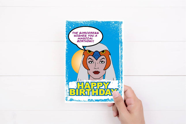 Sorceress He-Man Birthday Card | Retro Birthday Card | Master of the Universe |