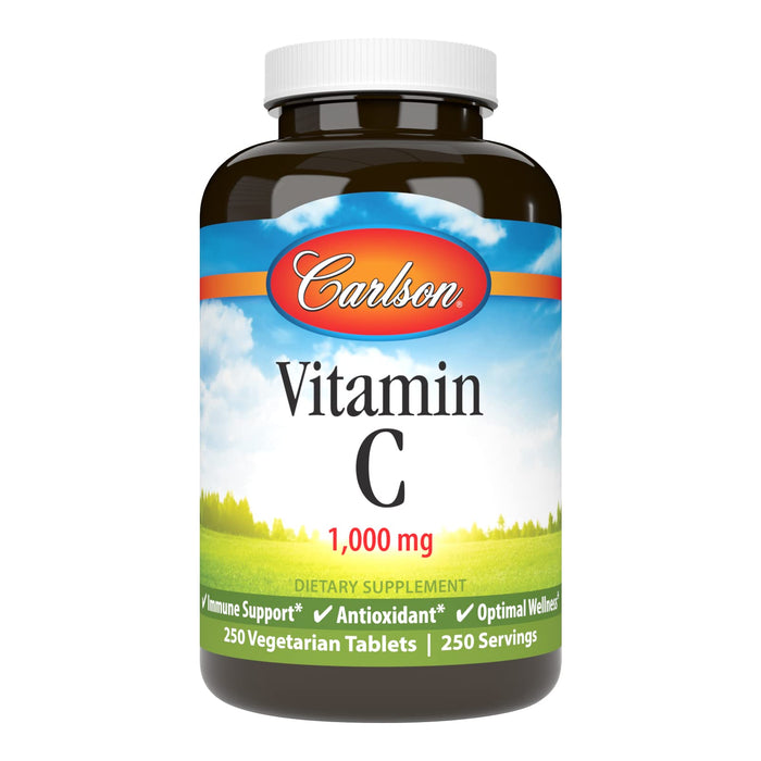 Carlson Vitamin C 1,000 mg – 250 Count | Immune Support