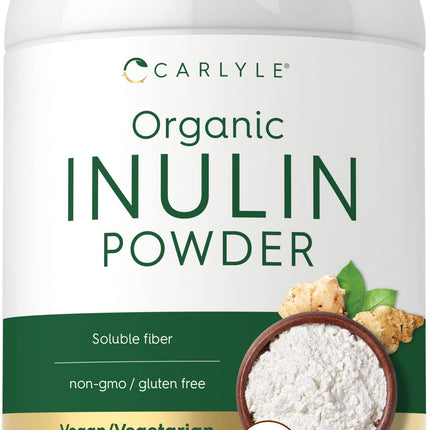 Carlyle Organic Inulin Powder 48oz | Prebiotic Fiber from Jerusalem Artichoke | Vegan & Non-GMO